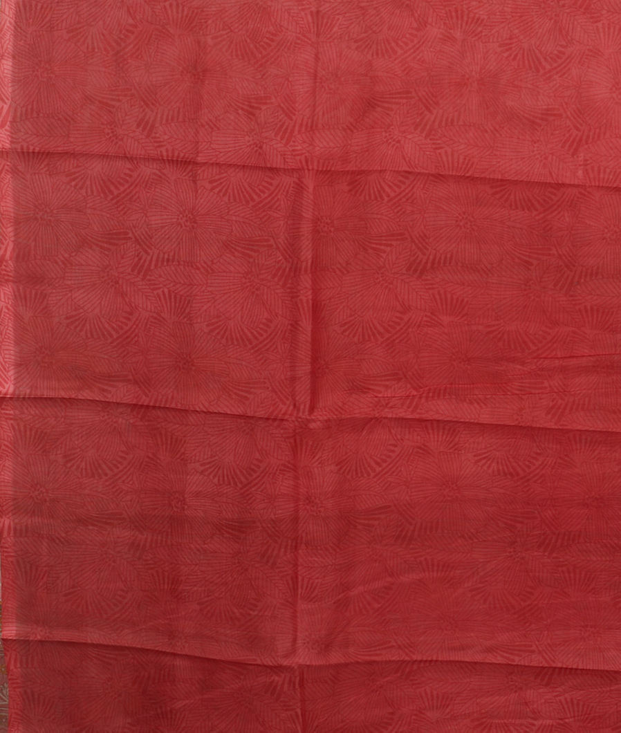 Off-White Printed Silk Saree T3740453