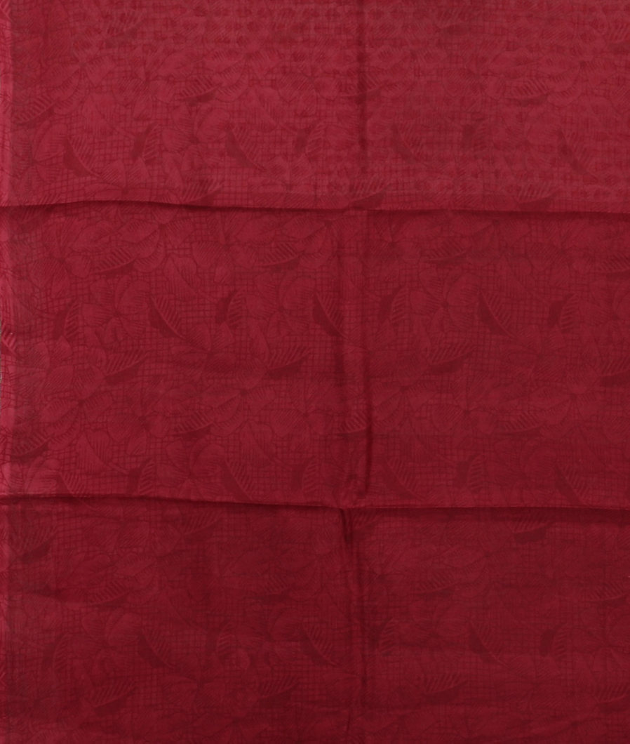 Off-White Printed Silk Saree T3740433