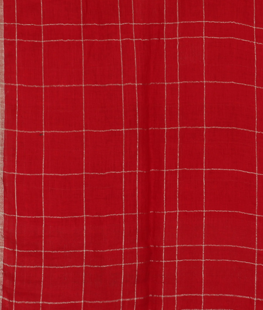red-handwoven-linen-saree-t300216-t300216-c