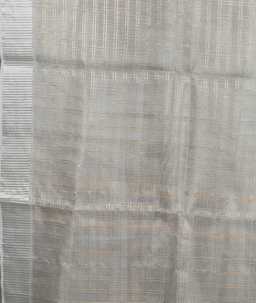 Silver Tissue Kota Saree T3691683