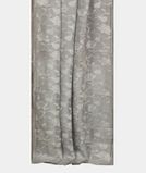 Grey Kora Organza Embroidery Saree T3738802