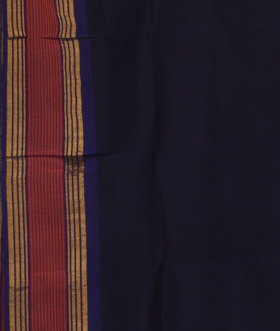 Blue Printed Soft Silk Saree T3722313