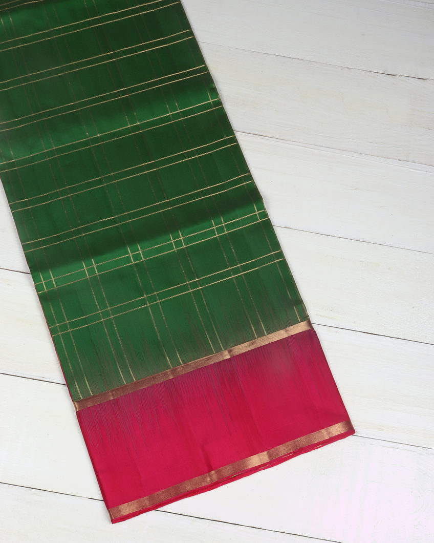 Green Soft Silk Saree T372491-image