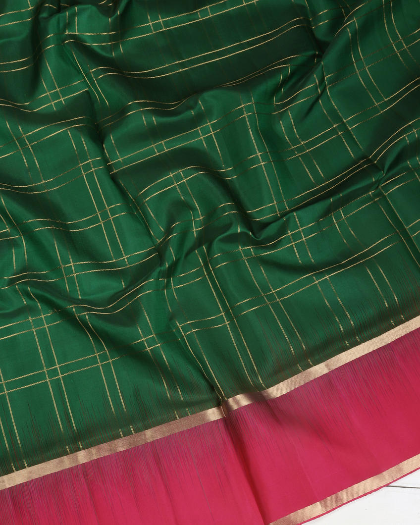 Green Soft Silk Saree T3724914