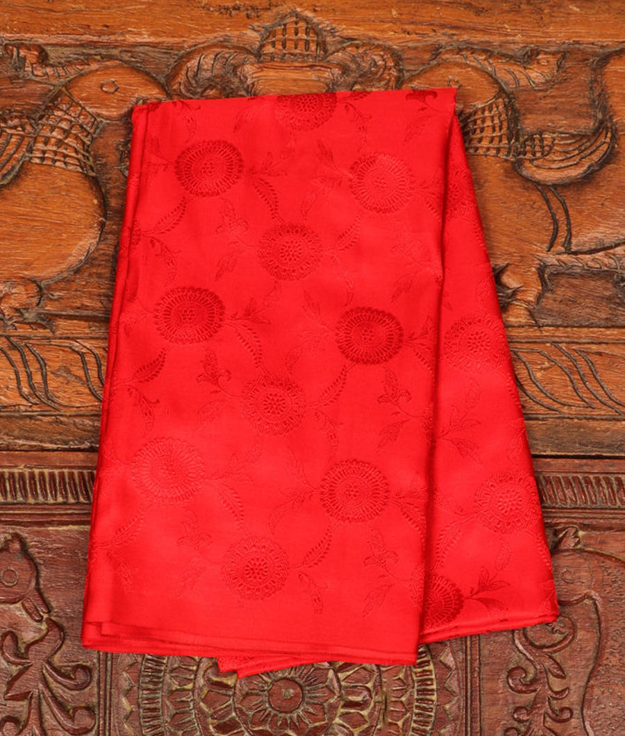 Red banaras Silk Blouse T33535-image