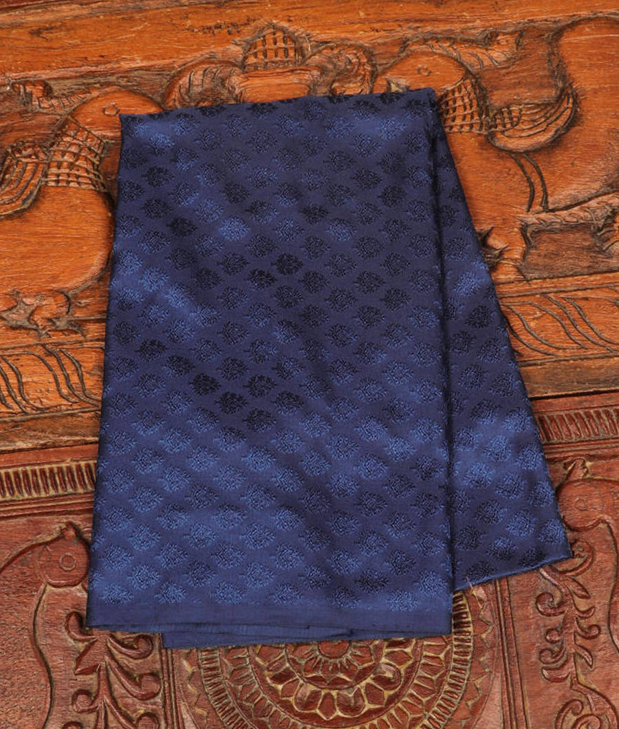 Blue Banaras Silk Blouse T223529-image