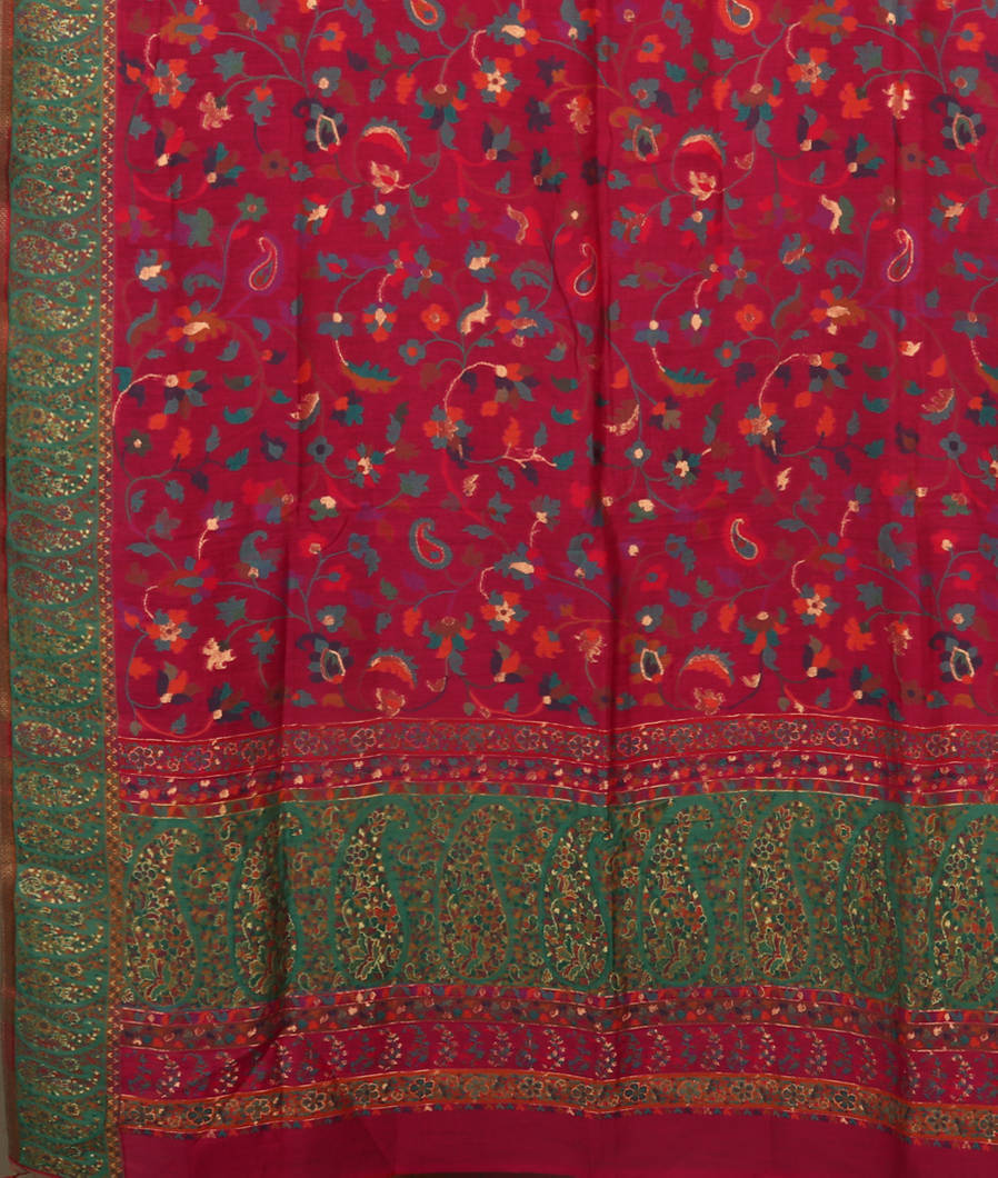 Purple Cashmere Kani Silk Dupatta T2866063