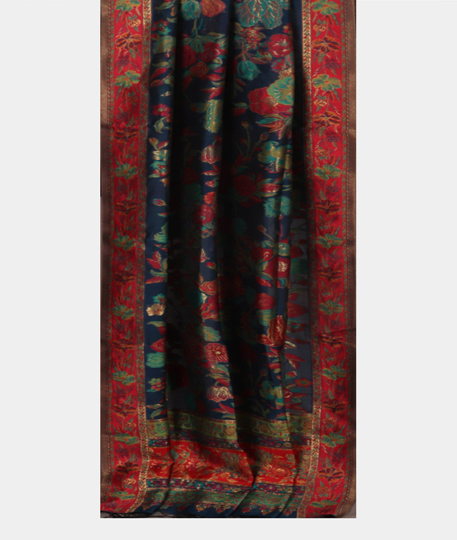 Blue Cashmere Kani Silk Dupatta T3704602