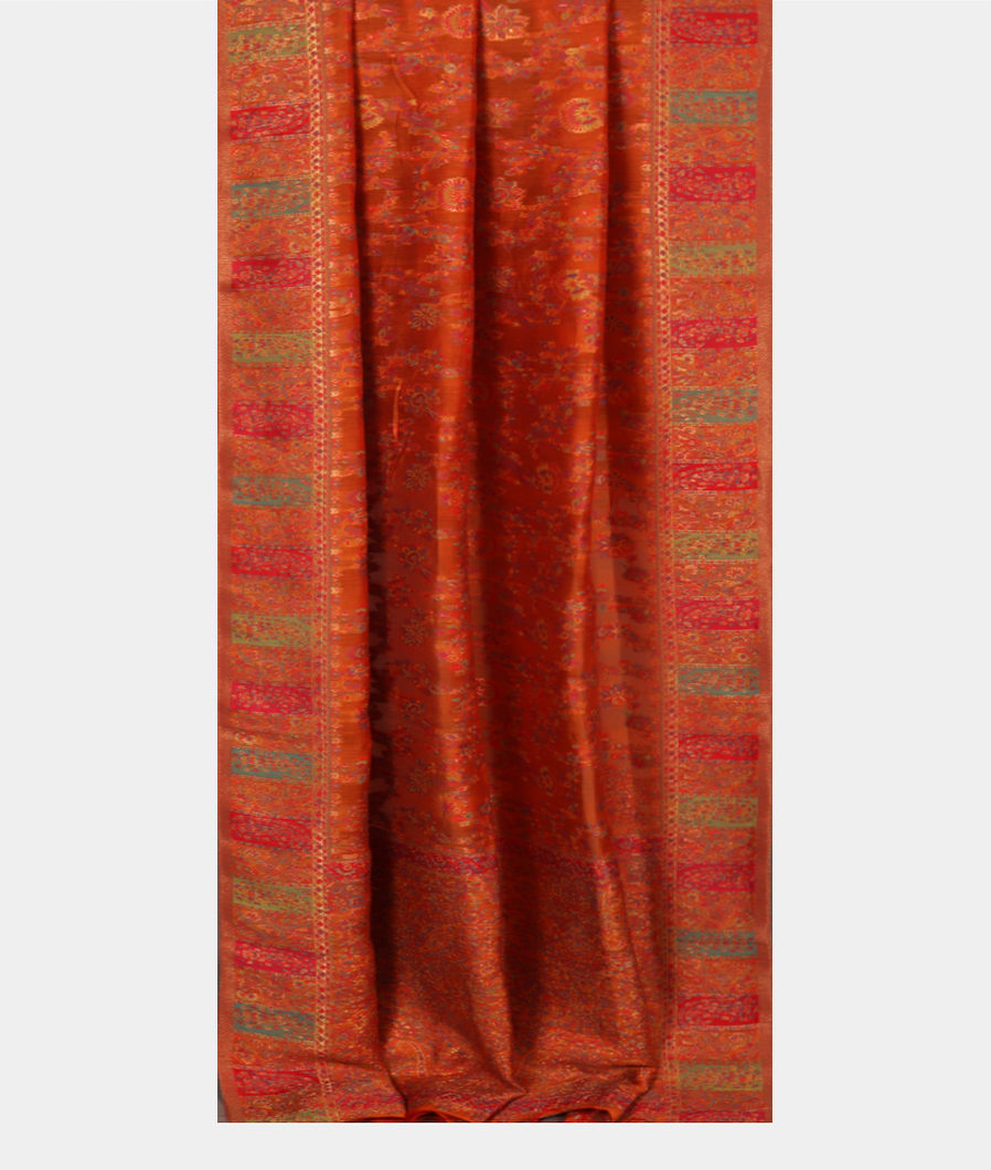 Orange Cashmere Kani Silk Dupatta T2866242