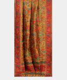 Yellow Cashmere Kani Silk Dupatta T3704562