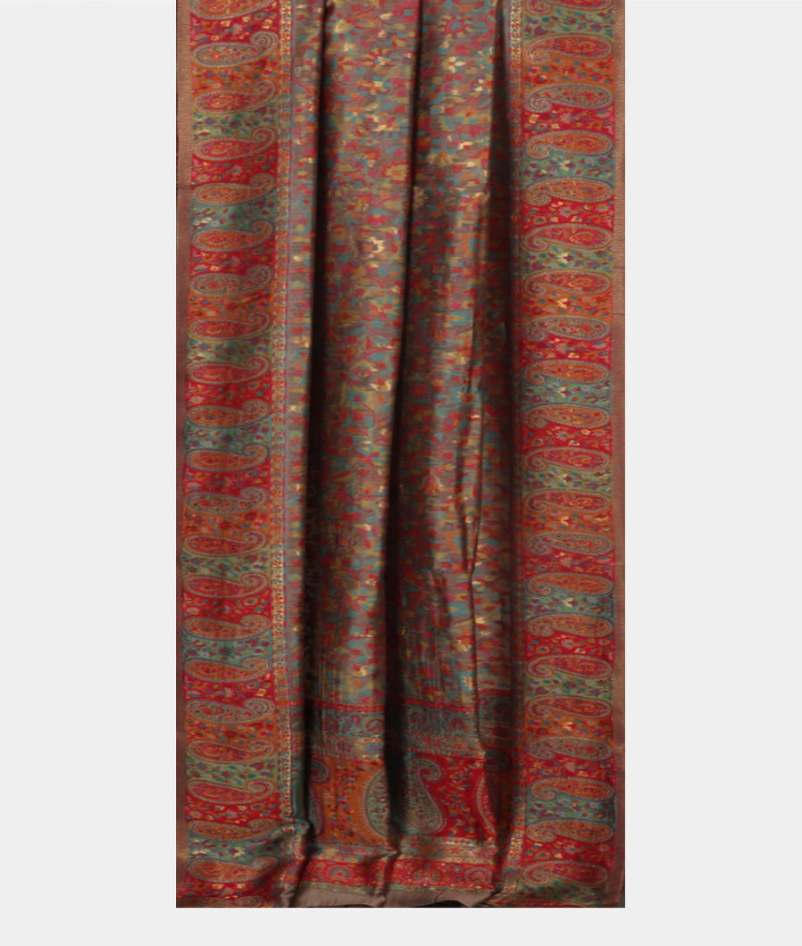 Grey Cashmere Kani Silk Dupatta T3704712