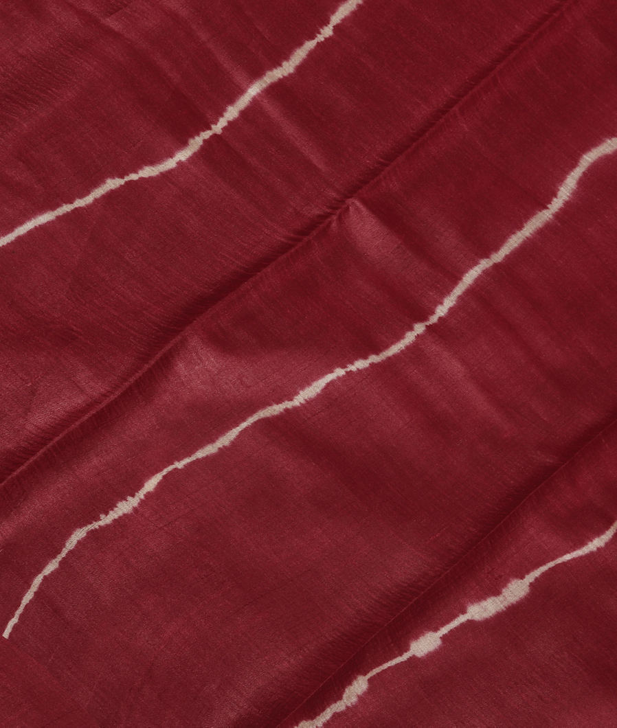 Maroon Tussar Printed Saree T373860-image