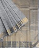 Grey Handwoven Kanjivaram Silk Saree T3680162
