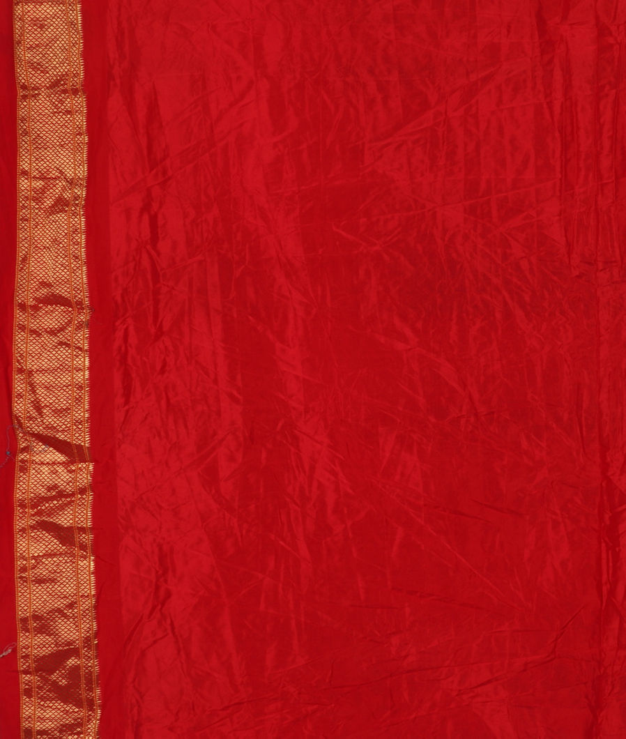 Grey Bandhani Silk Saree with Paithani Pallu T3727163