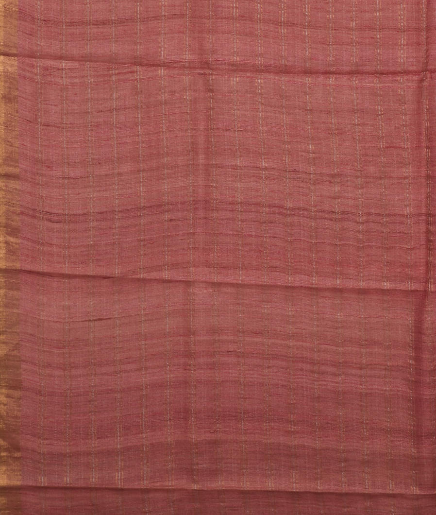 Beige Tussar Printed Saree T3636423