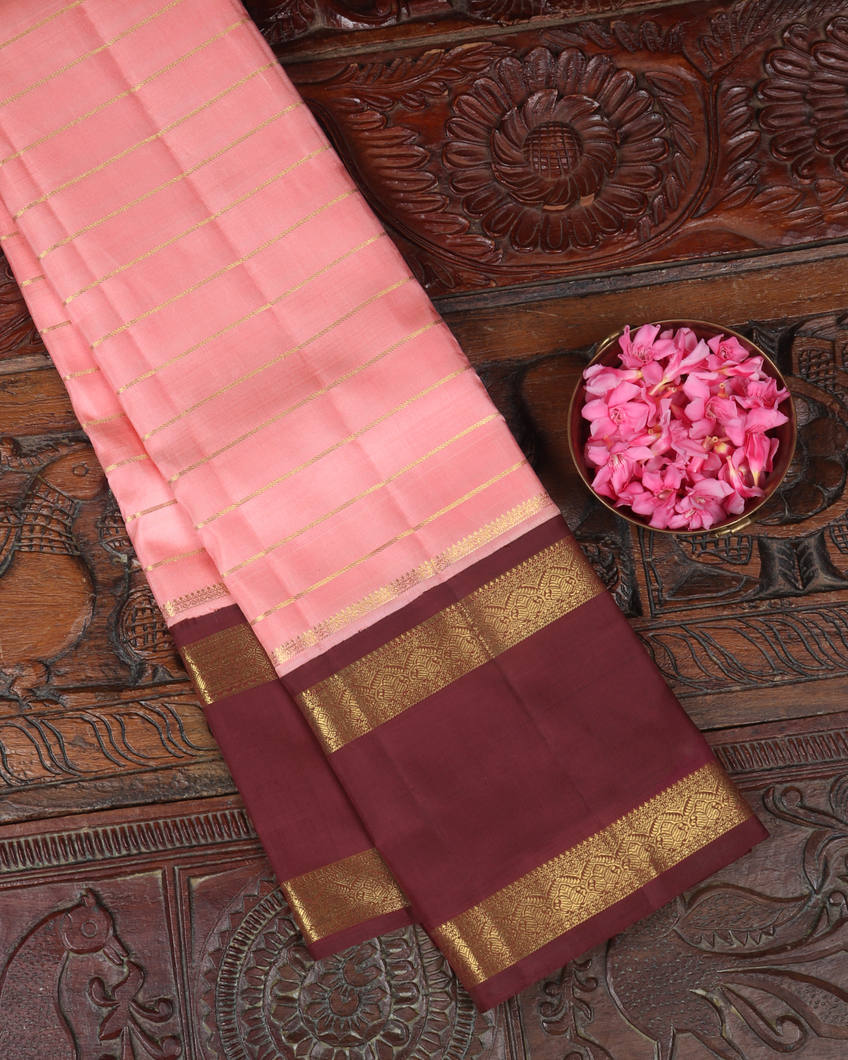 Pink Handwoven Kanjivaram Silk Saree T352254-image