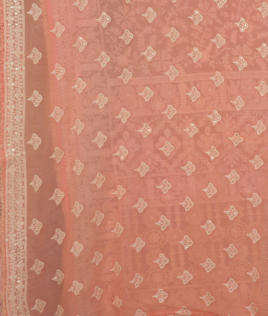 Multicolour Georgette Silk Embroidery Saree T3723203