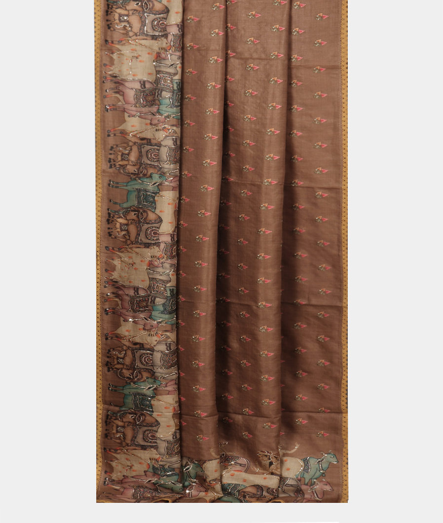 light-brown-tussar-embroidery-saree-t371765-t371765-b