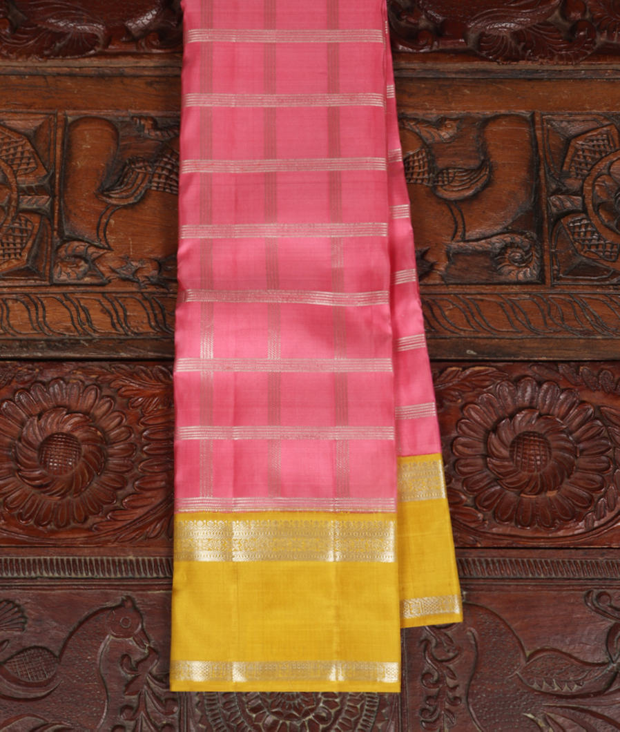 Pink Handwoven Kanjivaram Silk Saree T292576-image