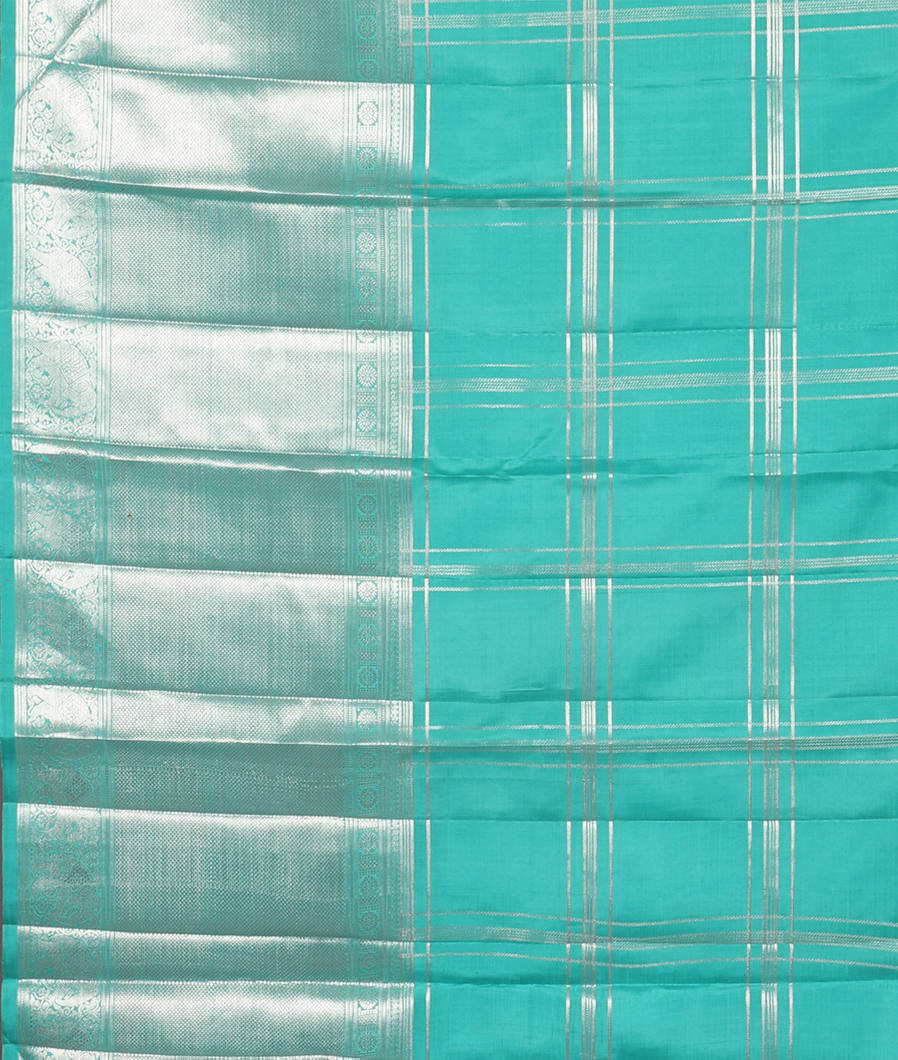 Blue Handwoven Kanjivaram Silk Saree T3677123