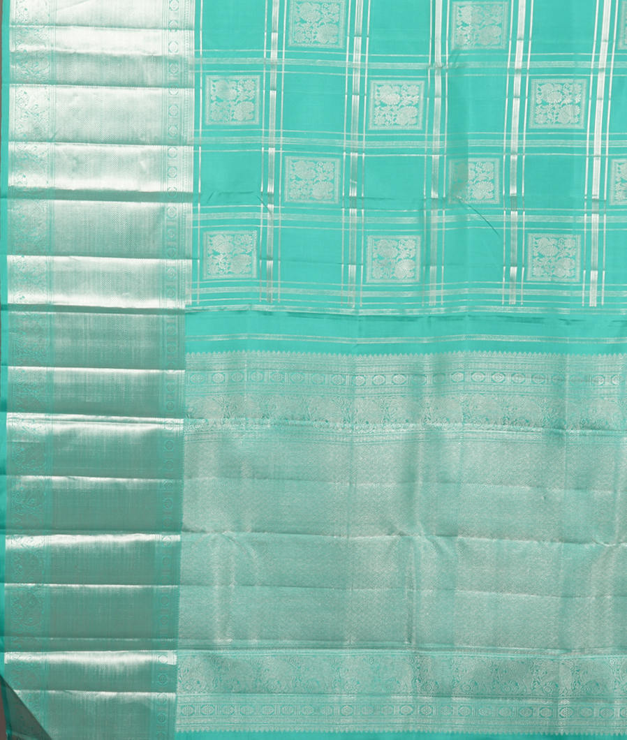 Blue Handwoven Kanjivaram Silk Saree T3677124