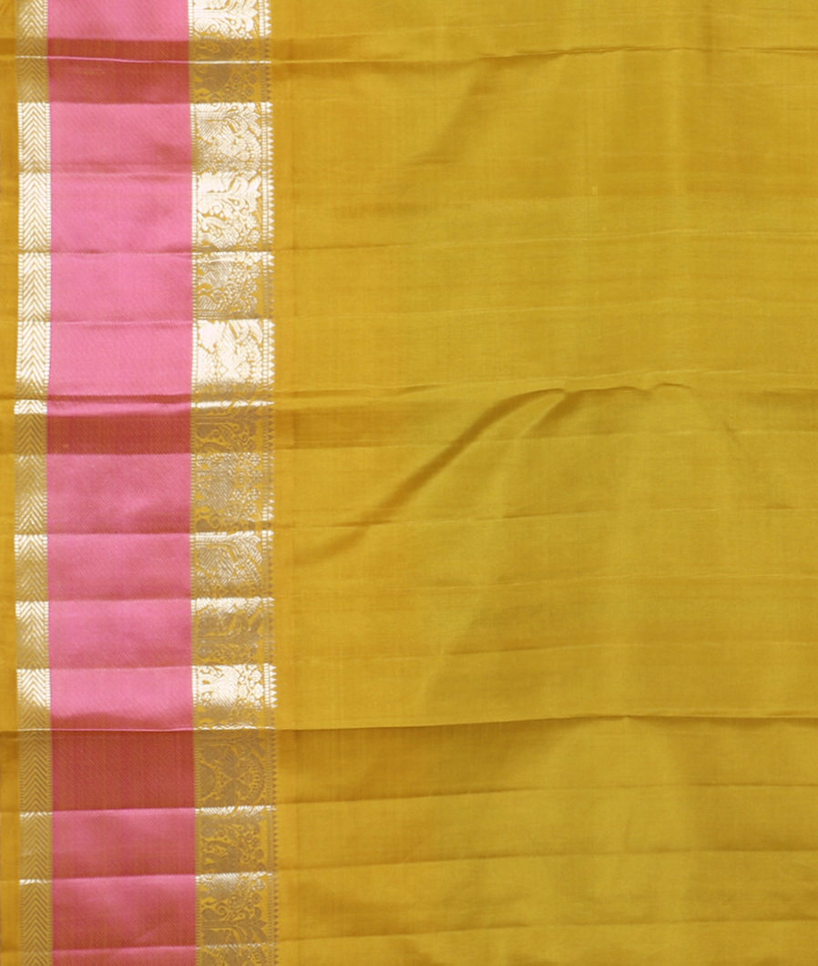 Blue Handwoven Kanjivaram Silk Saree T2577543