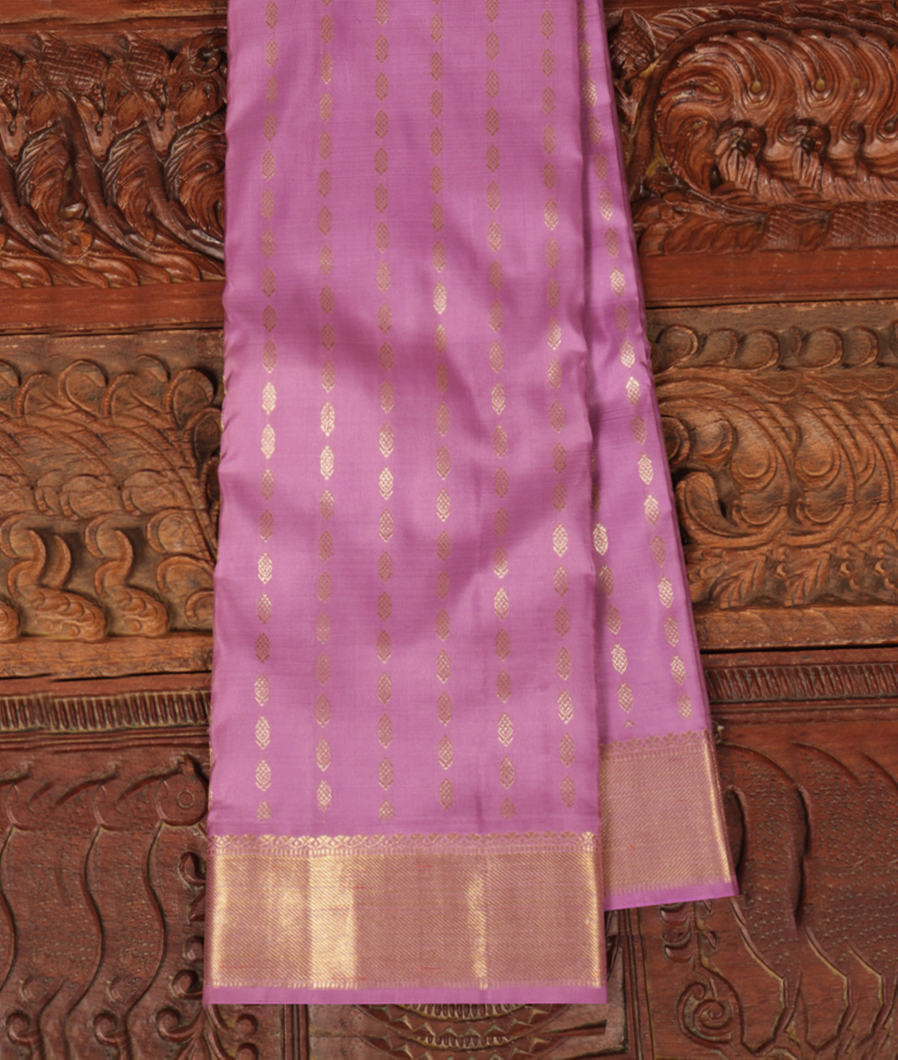 Lavender Handwoven Kanjivaram Silk Saree T199295-image