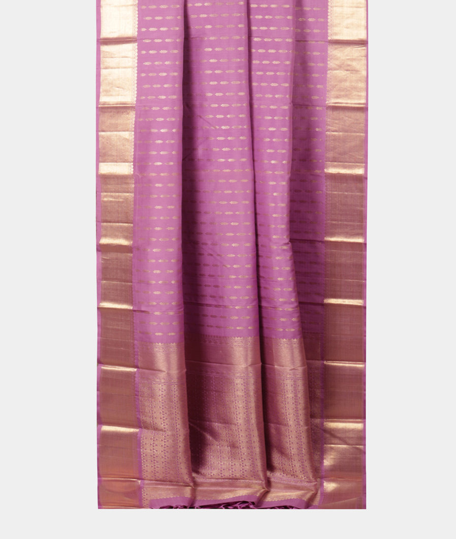 Lavender Handwoven Kanjivaram Silk Saree T1992952