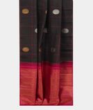 Black Handwoven Kanjivaram Silk Saree T3748352