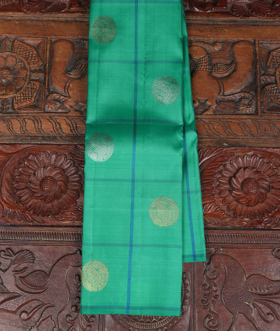 Green Handwoven Kanjivaram Silk Saree T374832-image