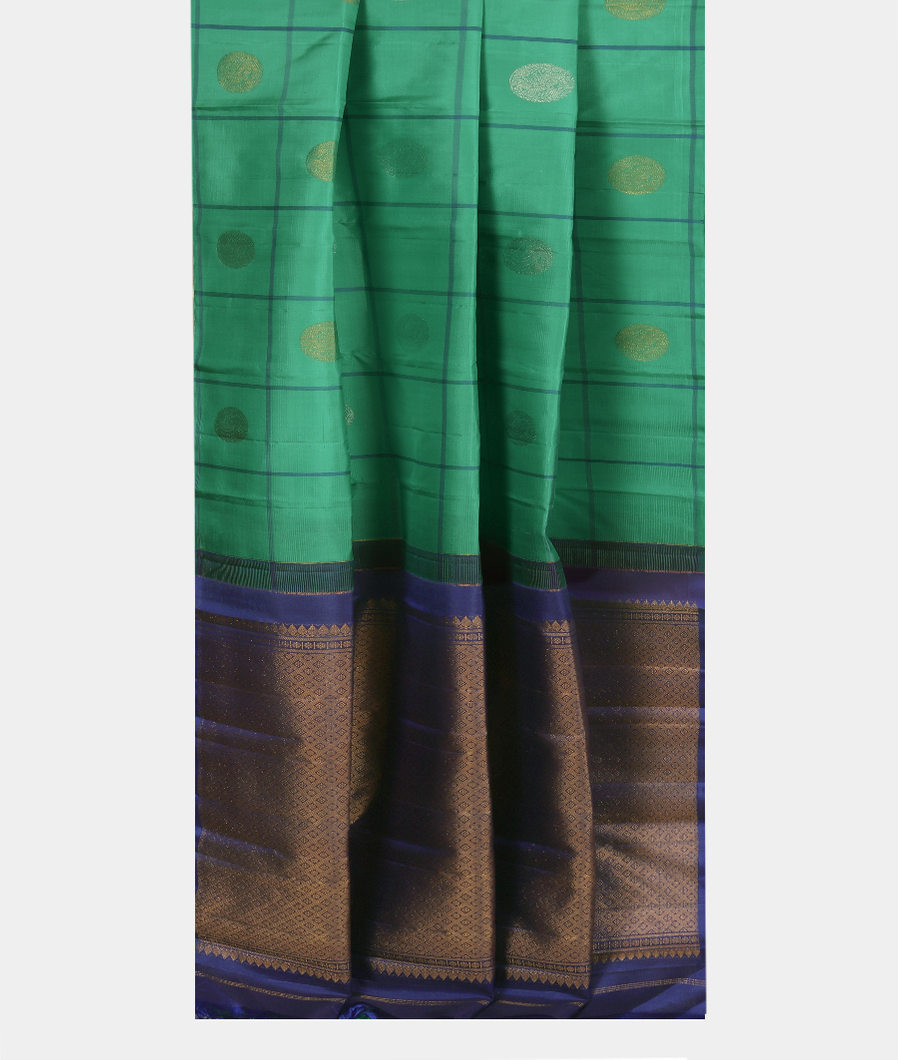 Green Handwoven Kanjivaram Silk Saree T3748322