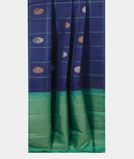 Blue Handwoven Kanjivaram Silk Saree T3748292