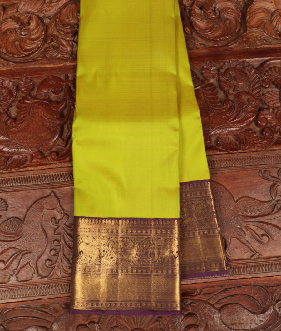 Green Handwoven Kanjivaram Silk Saree T316726-image