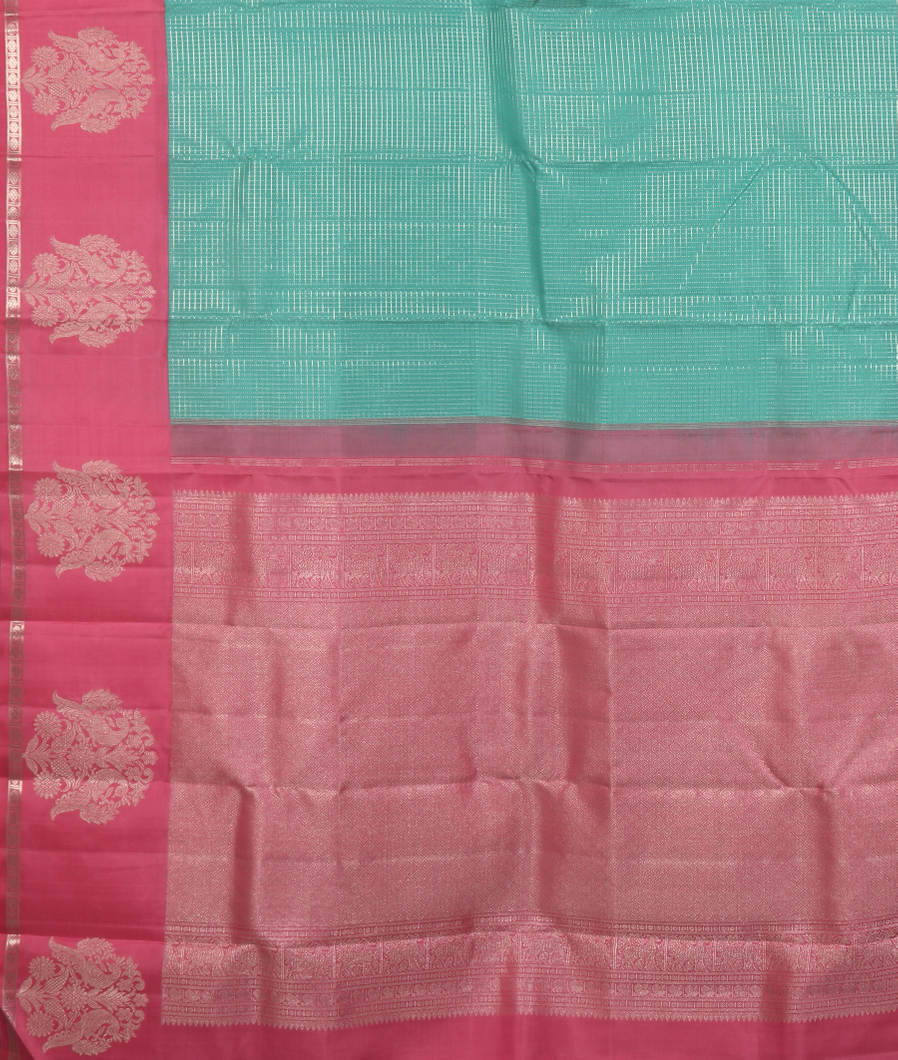 Blue Handwoven Kanjivaram Silk Saree T3485054