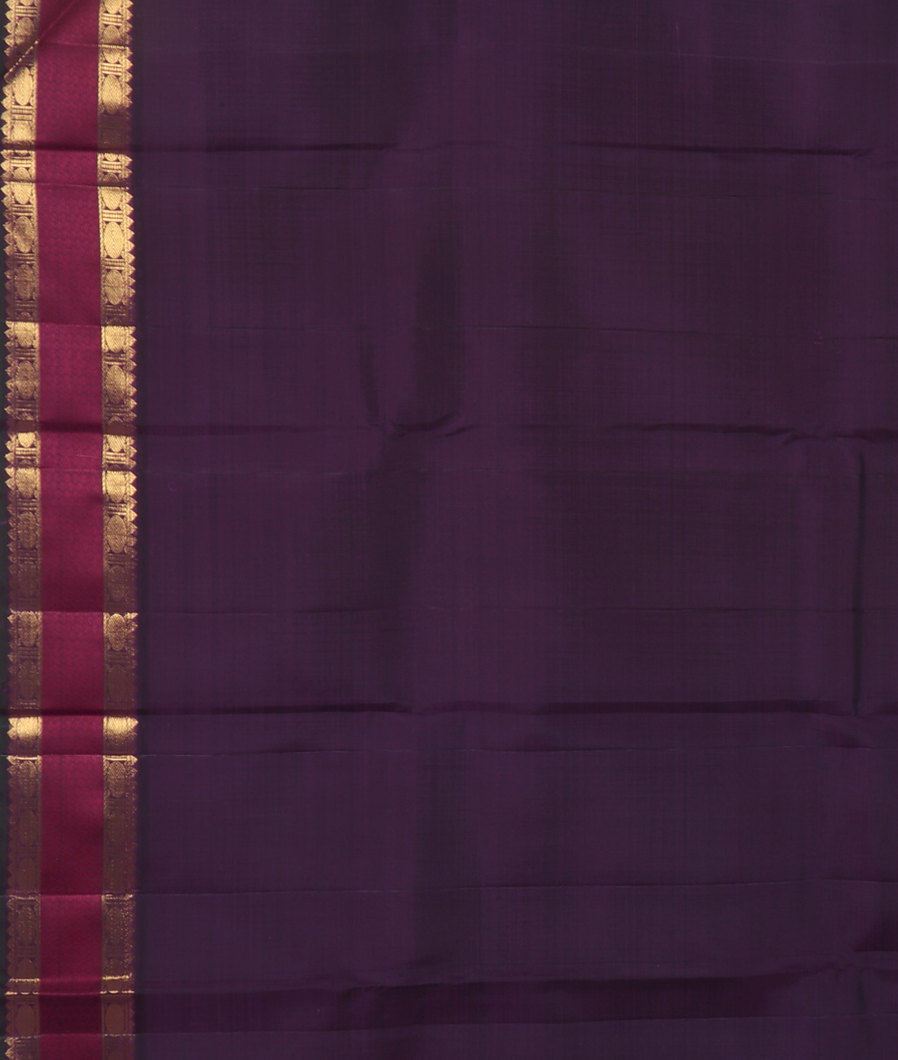 Bluish Green Handwoven Kanjivaram Silk Saree T3747383