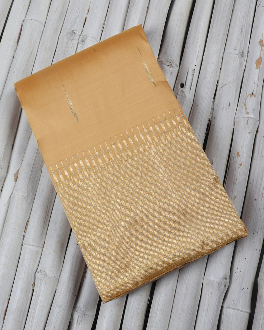 Beige Handwoven Kanjivaram Silk Saree T374753 -image