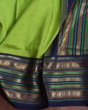 Green and Yellow Handwoven Kanjivaram Silk Saree T4173263