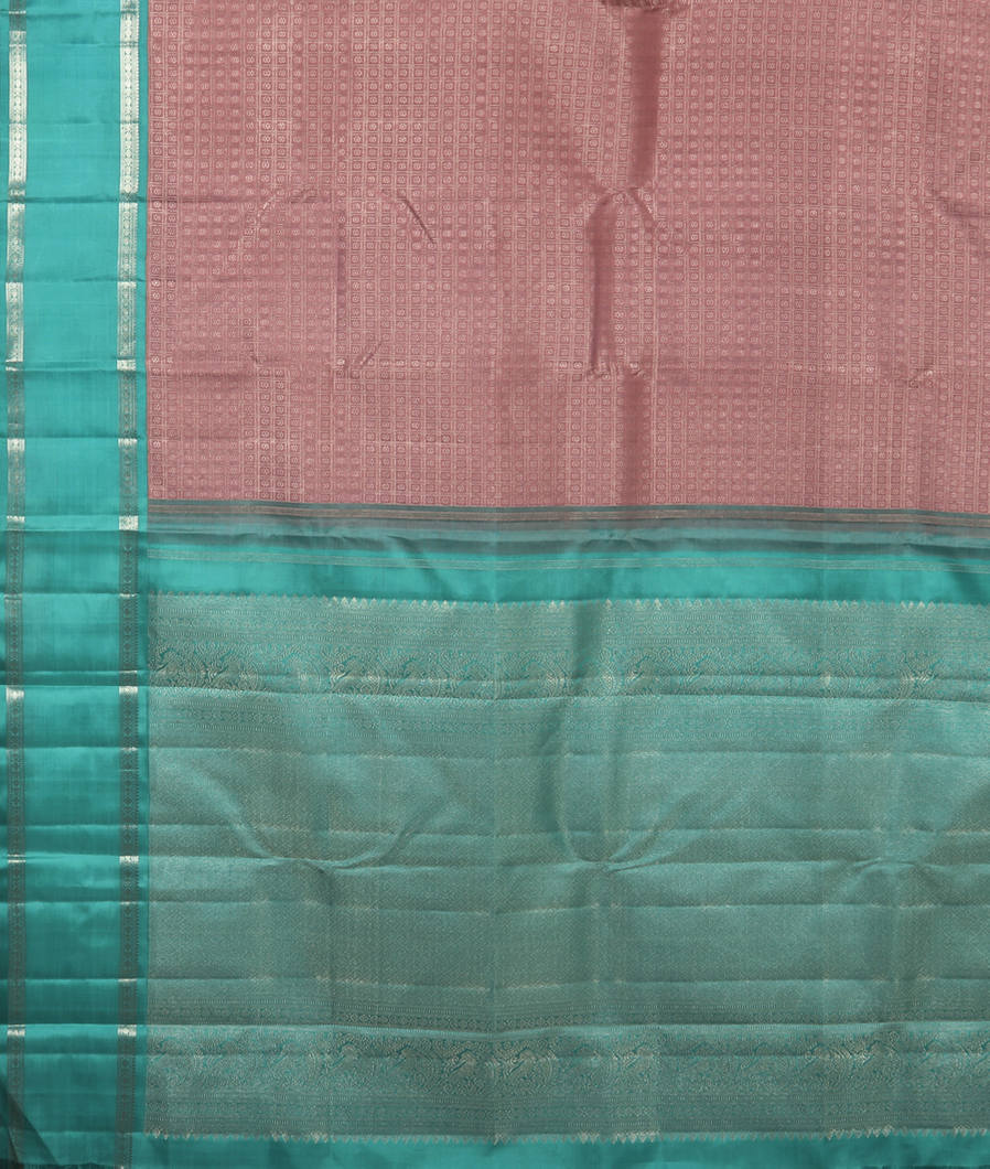 Light Lavender Handwoven Kanjivaram Silk Saree T3605664
