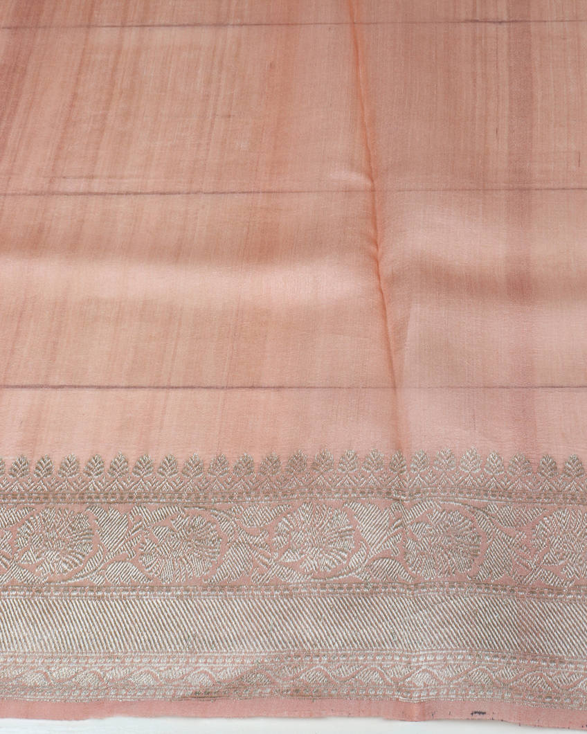 Multicolour Tussar Georgette Saree T3766713