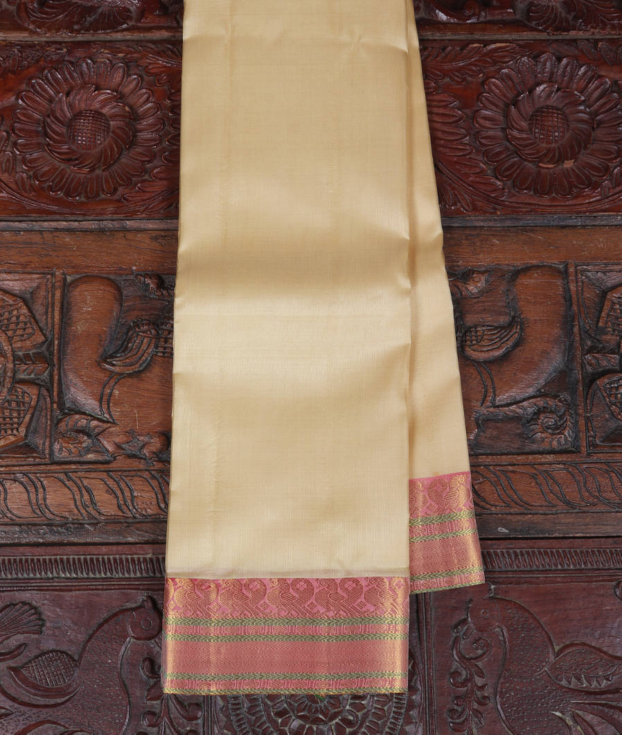 Cream Soft Silk Saree T376048-image