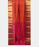 Orangish Pink Soft Silk Saree T3760632