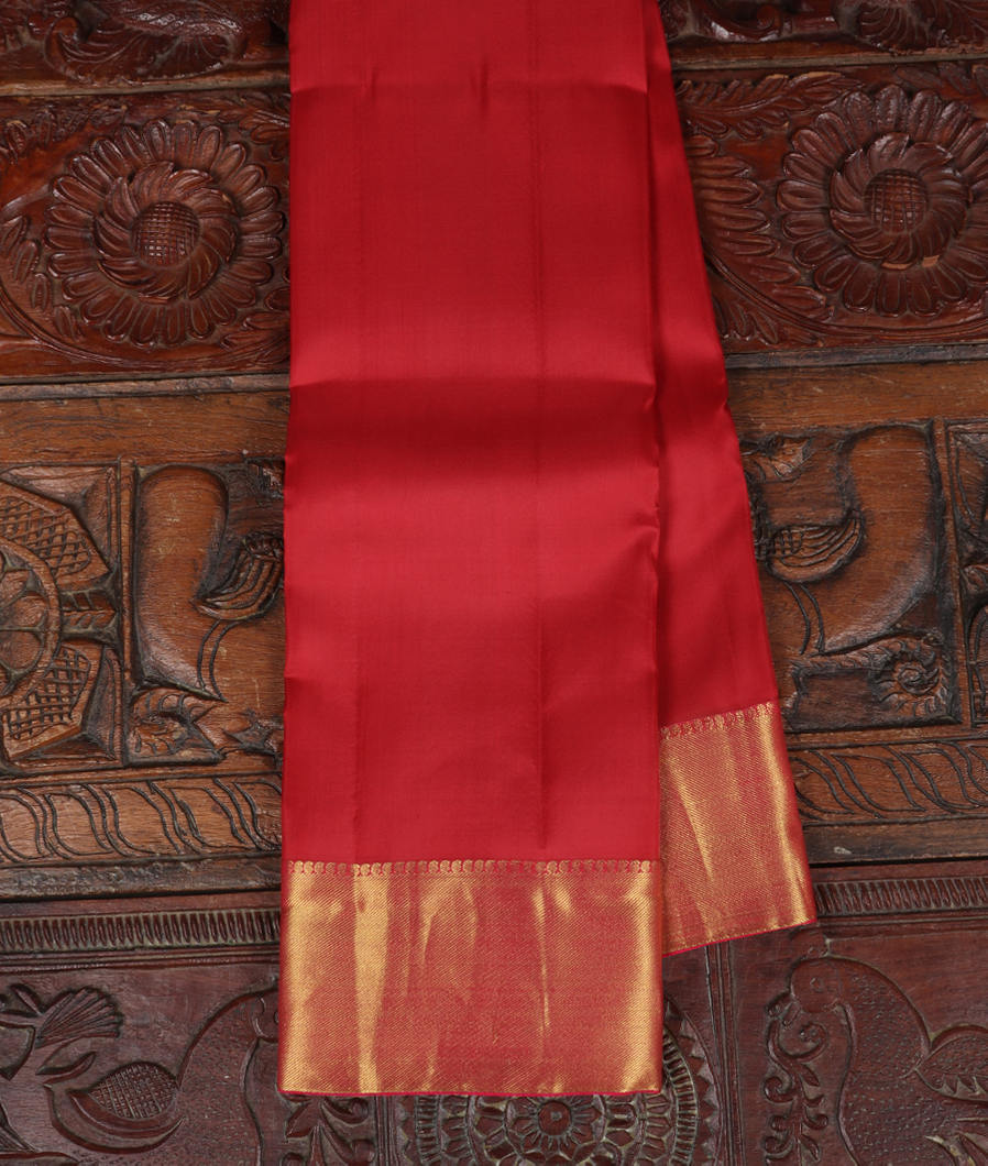 Red Soft Silk Saree T376074-image