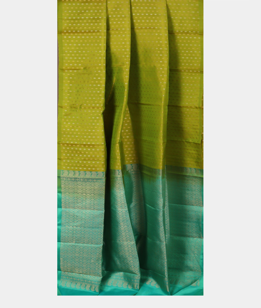 Green Handwoven Kanjivaram Silk Saree T3729802