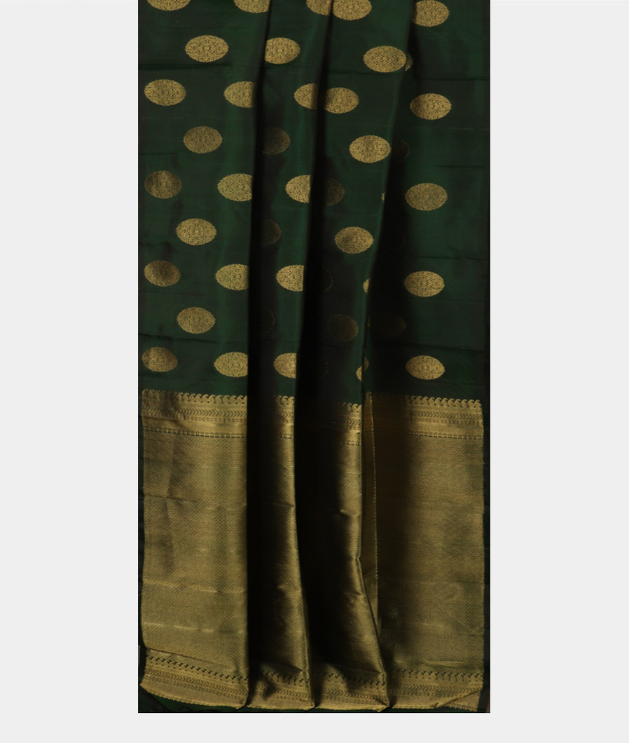 Green Handwoven Kanjivaram Silk Saree T3734212