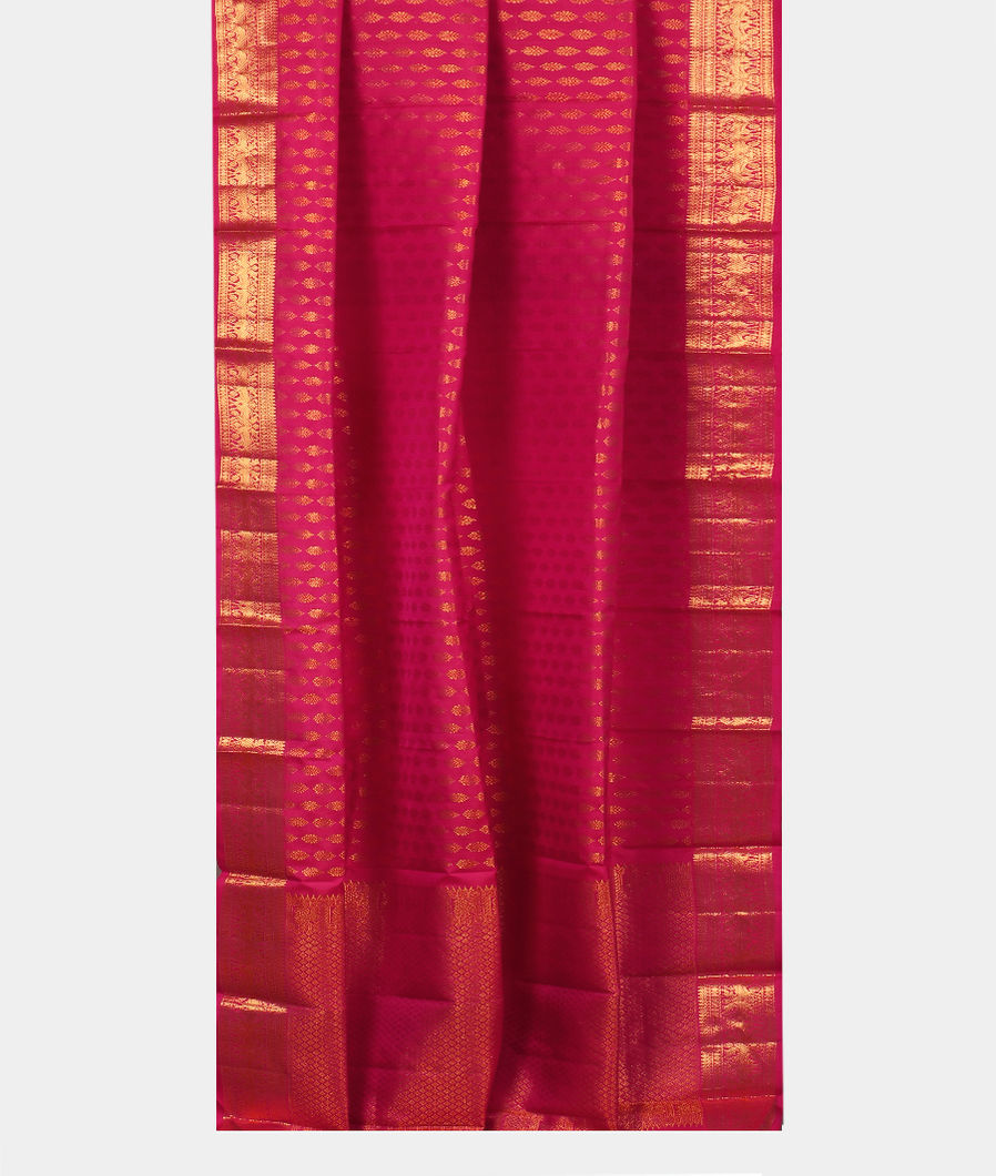 Magenta Handwoven Kanjivaram Silk Dupatta T3701002