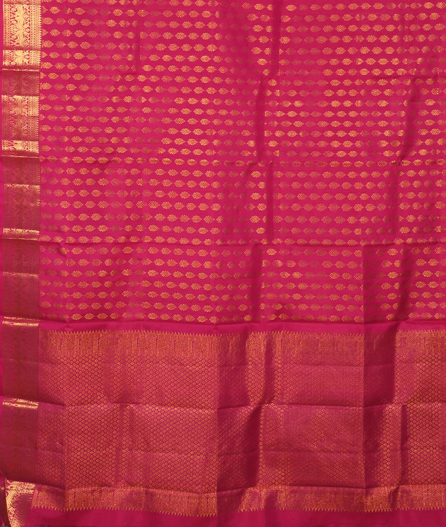 Magenta Handwoven Kanjivaram Silk Dupatta T3701003