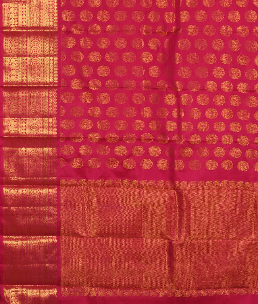 Magenta Handwoven Kanjivaram Silk Dupatta T3501863