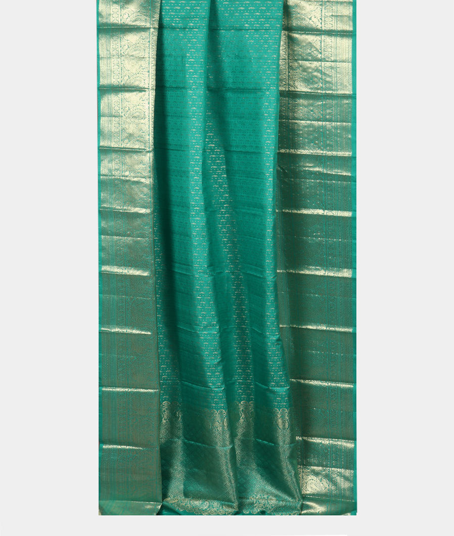 Green Handwoven Kanjivaram Silk Dupatta T3606792