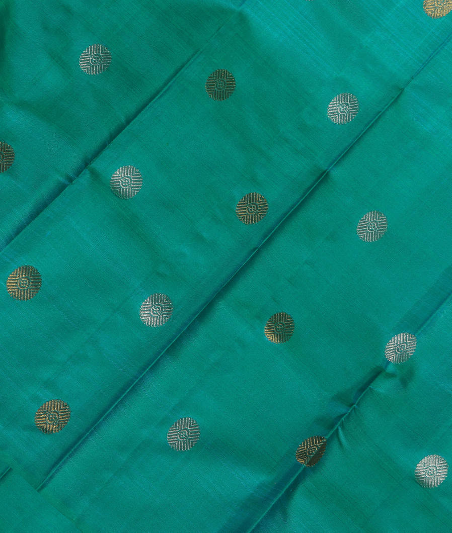 Peacock Green Handwoven Kanjivaram Silk Dupatta LH8831-image