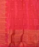 Pinkish Orange Handwoven Kanjivaram Silk Dupatta T3701043